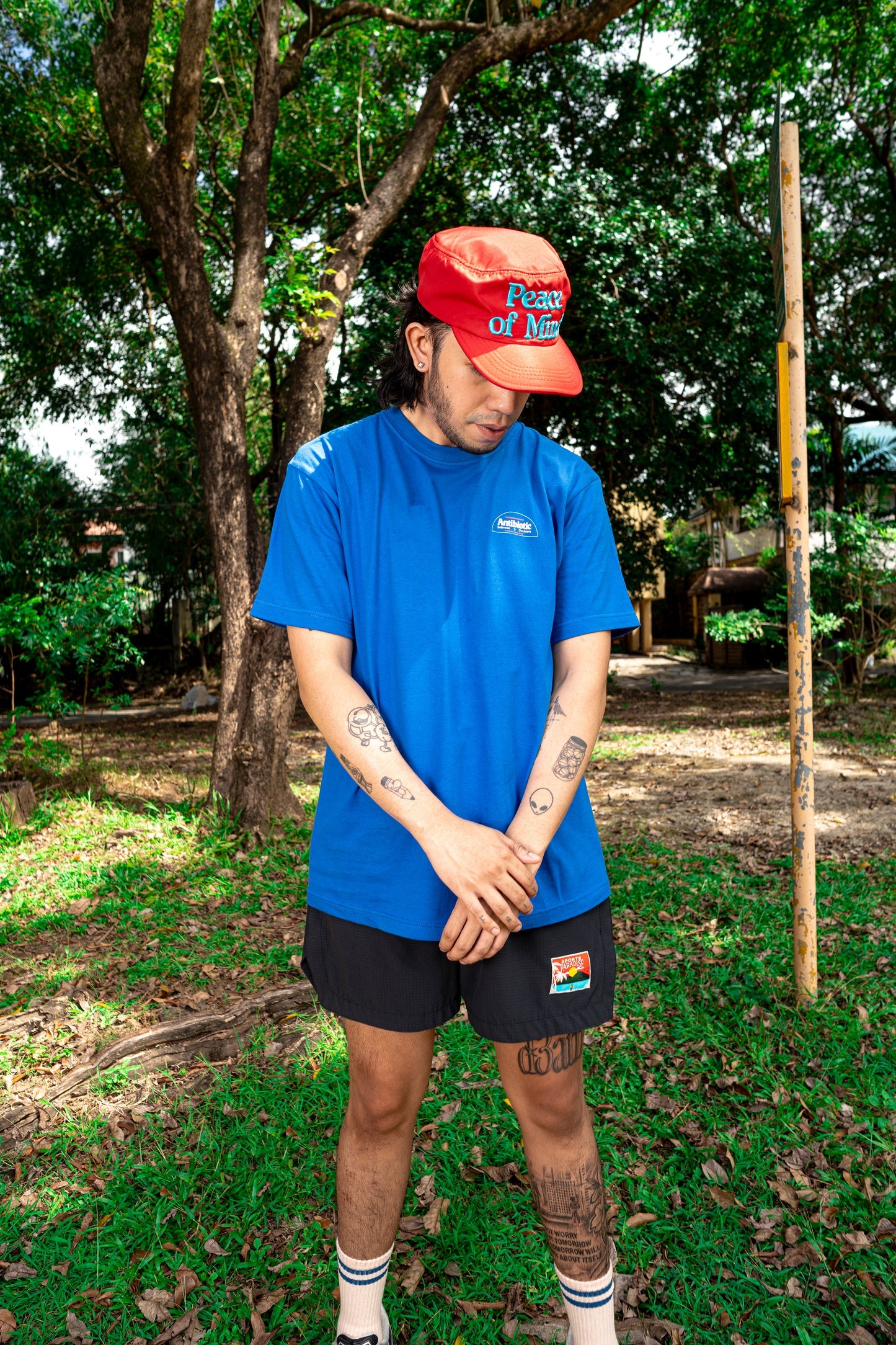 'Prep' Tee - Antibiotic Smile & Solevenir Collab (Royal Blue)