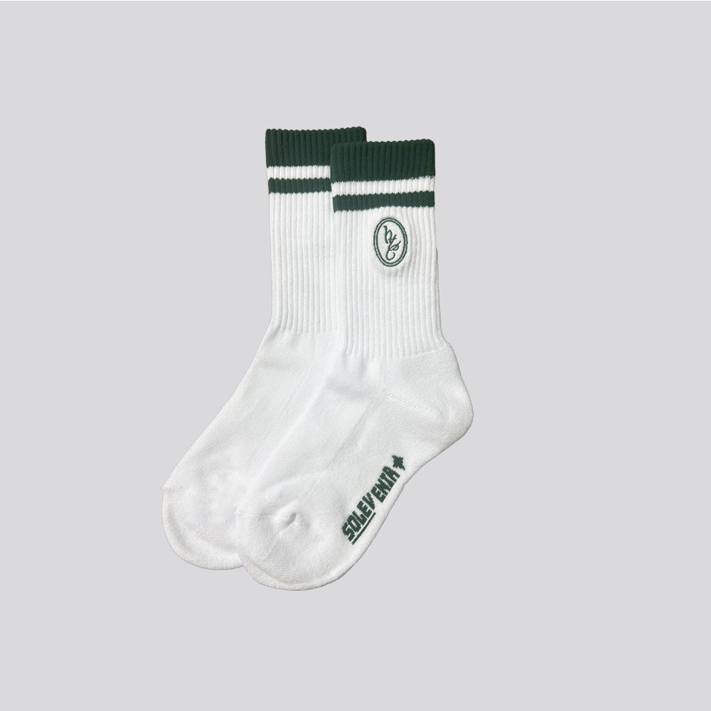 HAFADAI x Solevenir Striped Socks - White/Field Green