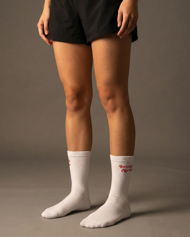 Better Luck Next Time socks (white)