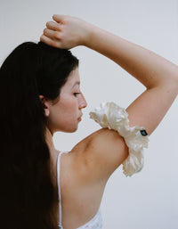 Stage-Ready Set ✦ Ballet Grip Socks + Ruff-Ruff Scrunchie