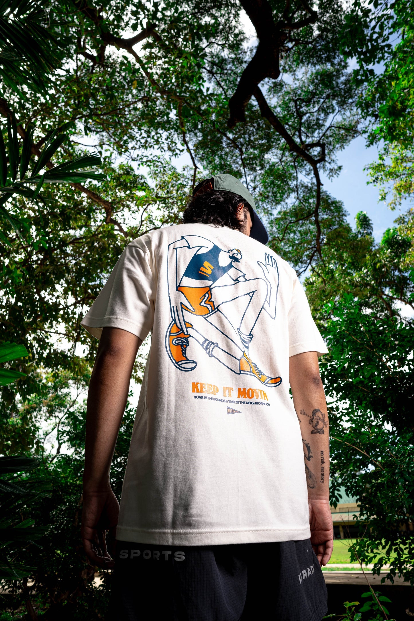 'Jog' Tee - Solevenir & Antibiotic Smile Collab (Ivory)