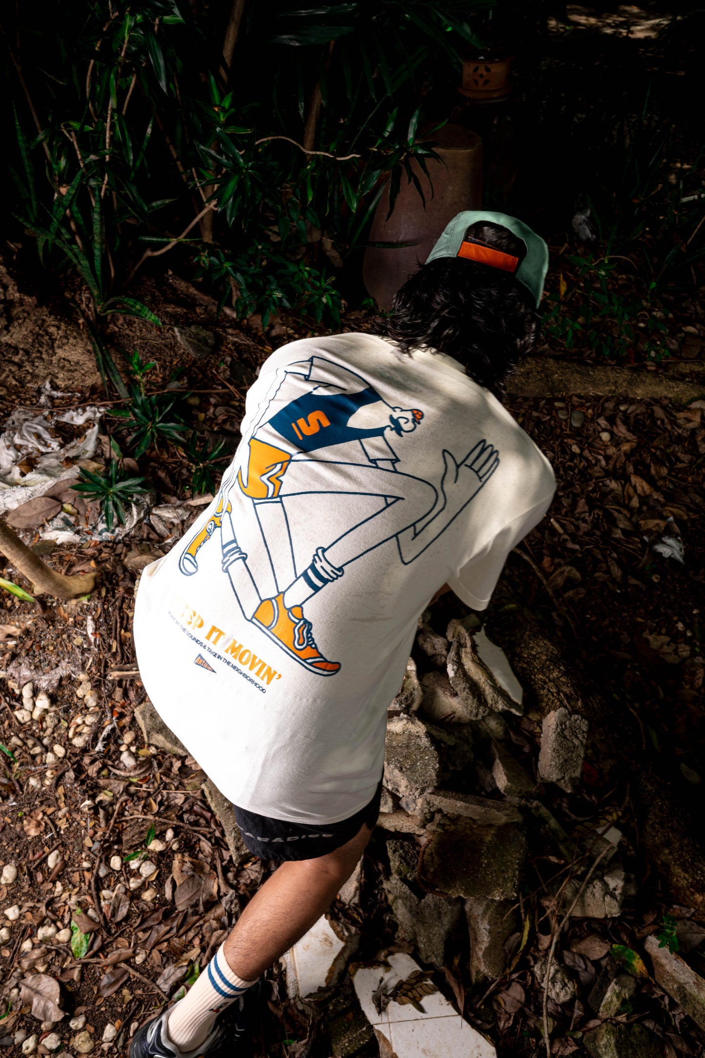 'Jog' Tee - Solevenir & Antibiotic Smile Collab (Ivory)