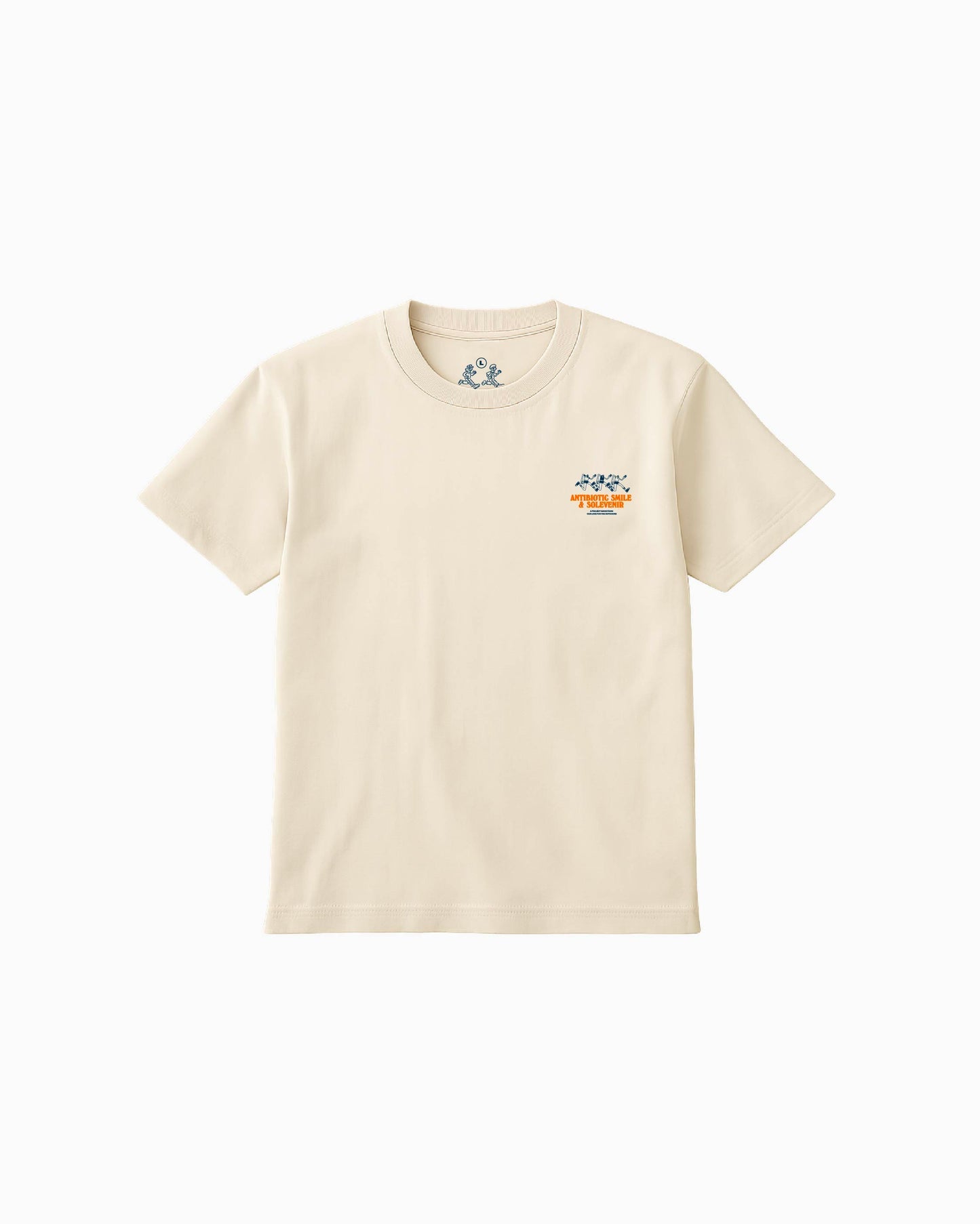 'Jog' Tee - Solevenir & Antibiotic Smile Collab (Ivory)